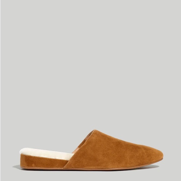 NWT! New In Box! Madewell The Suede Kasey Mule Faux Shearling 7 MEDIUM ACORN - Picture 9 of 9
